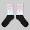 Medium Soft Pink 4s DopeSkill Sublimated Sock FIRE Graphic