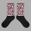 Jordan 1 Retro High OG “Team Red” DopeSkill Sublimated Socks Love Graphic Streetwear