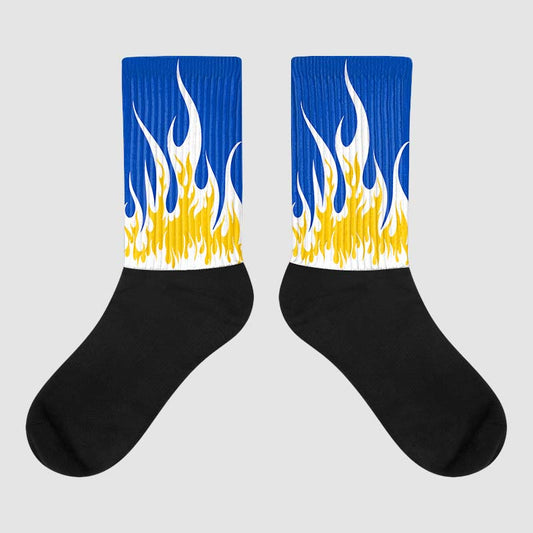 Jordan 14 “Laney” DopeSkill Sublimated Socks FIRE Graphic Streetwear