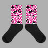 Jordan 1 Low GS “Fierce Pink” Dopeskill Sublimated Socks Mushroom Graphic Streetwear