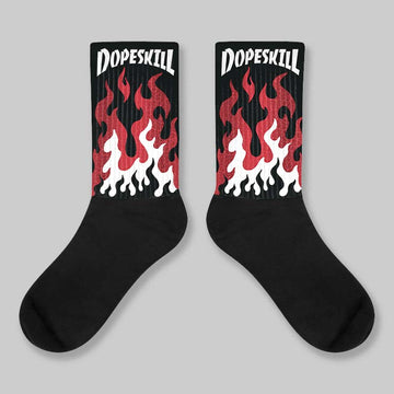 Ruby 1s DopeSkill Sublimated Sock FIRE Graphic