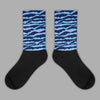 Jordan 5 SE “Georgetown” DopeSkill Sublimated Socks Abstract Tiger Graphic Streetwear