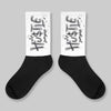 White Cement 4s DopeSkill Sublimated Sock Hustle Graphic
