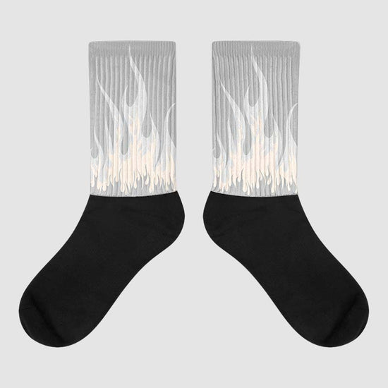 Dunk Cool Grey DopeSkill Sublimated Socks FIRE Graphic Streetwear 