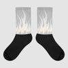 Dunk Cool Grey DopeSkill Sublimated Socks FIRE Graphic Streetwear 