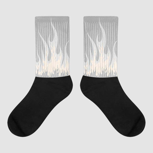 Dunk Cool Grey DopeSkill Sublimated Socks FIRE Graphic Streetwear 