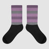 Jordan 2 “Mauve/Off-Noir” DopeSkill Sublimated Socks Horizontal Stripes Graphic Streetwear