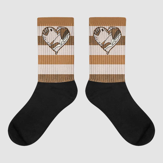 Jordan 3 Retro Palomino DopeSkill Sublimated Socks Horizontal Stripes Graphic Streetwear