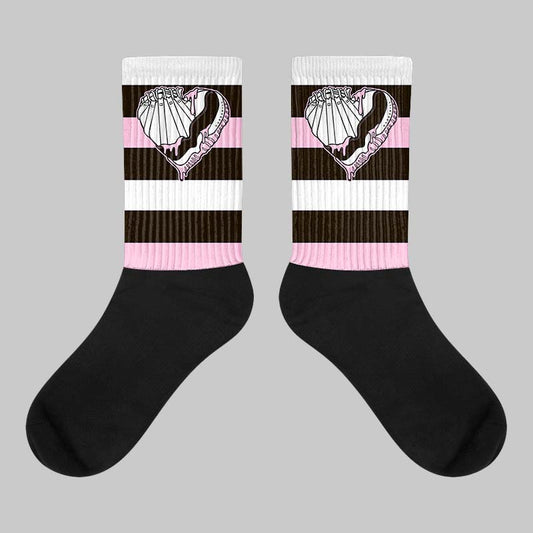 Jordan 11 Retro Neapolitan DopeSkill Sublimated Socks Horizontal Stripes Graphic Streetwear