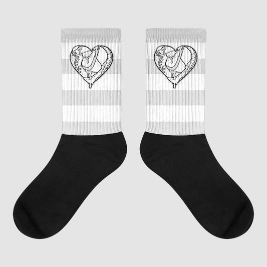 Dunk Low Pure Platinum DopeSkill Sublimated Socks Horizontal Stripes Graphic Streetwear