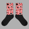 Jordan 4 Retro Red Cement DopeSkill Sublimated Socks Mushroom Graphic Streetwear