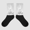 Dunk Low Pure Platinum DopeSkill Sublimated Socks FIRE Graphic Streetwear