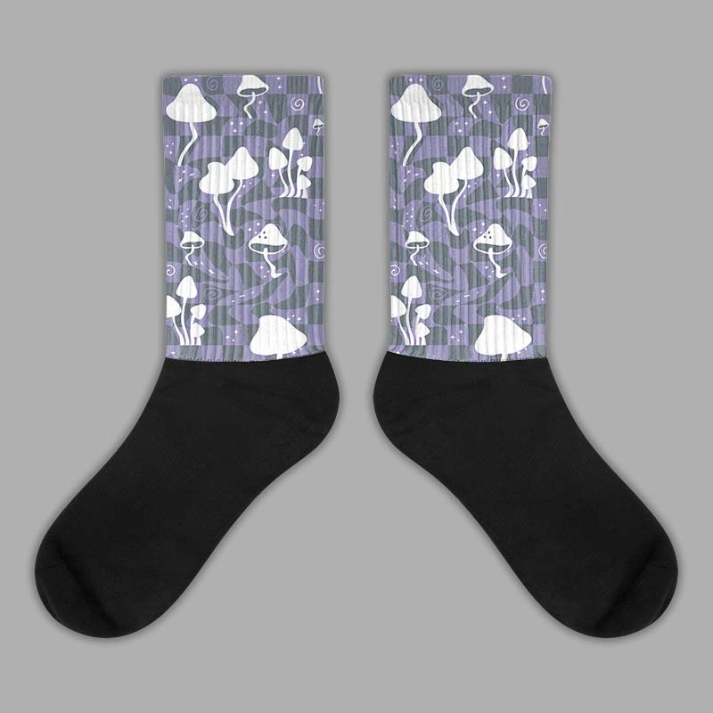 Jordan 5 Retro Low Indigo Haze DopeSkill Sublimated Socks Mushroom Graphic Streetwear