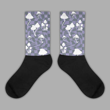 Jordan 5 Retro Low Indigo Haze DopeSkill Sublimated Socks Mushroom Graphic Streetwear