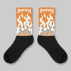 'Orange Citrus' 3s DopeSkill Sublimated Socks FIRE Graphic