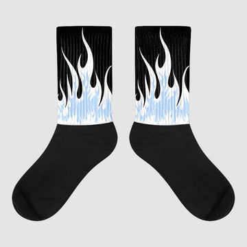Jordan 6 “Reverse Oreo” DopeSkill Sublimated Socks FIRE Graphic Streetwear