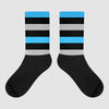 Jordan 2 Low "University Blue" DopeSkill Sublimated Socks Horizontal Stripes Graphic Streetwear