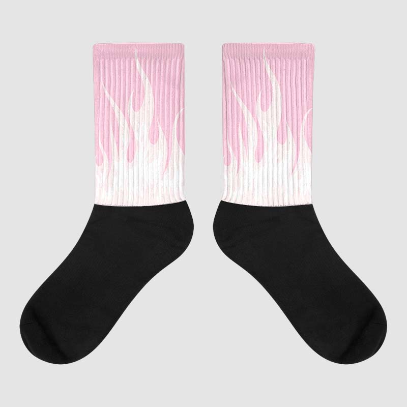 Dunk Low LX Pink Foam DopeSkill Sublimated Socks FIRE Graphic Streetwear