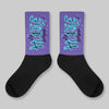 Aqua 8s DopeSkill Sublimated Sock Hustle Graphic