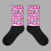 Jordan 4 GS “Hyper Violet” DopeSkill Sublimated Socks Love Graphic Streetwear