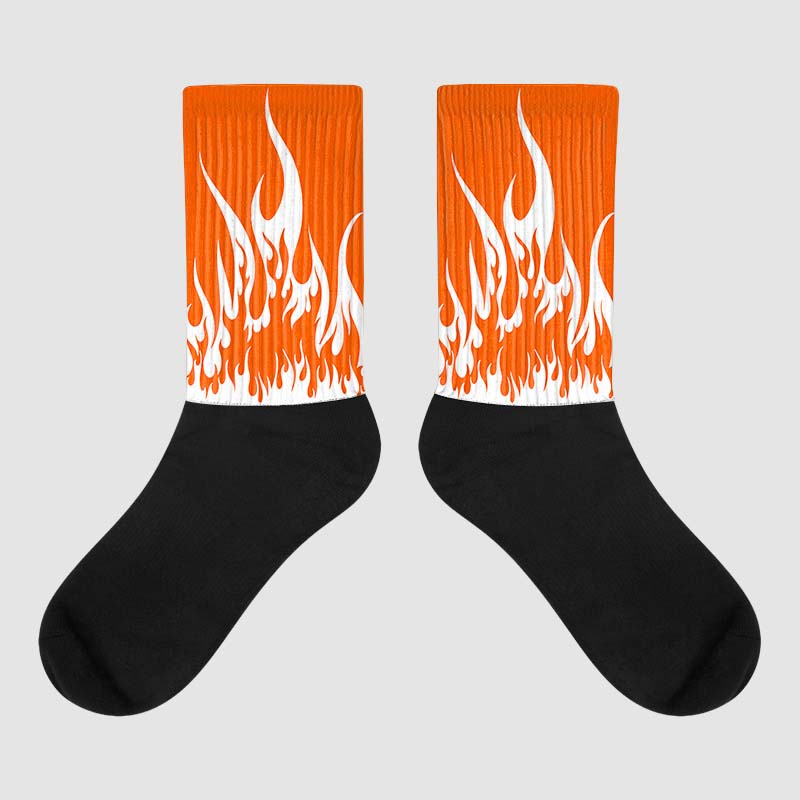 MSCHF Super Normal 2 Orange Milk DopeSkill Sublimated Socks FIRE Graphic Streetwear