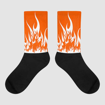 MSCHF Super Normal 2 Orange Milk DopeSkill Sublimated Socks FIRE Graphic Streetwear