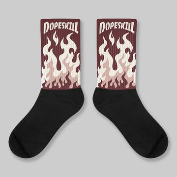 China 11s DopeSkill Sublimated Sock FIRE Graphic
