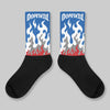 “True Blue” 3s DopeSkill Sublimated Socks FIRE Graphic