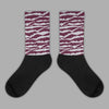 Jordan 5 Retro Burgundy (2023) DopeSkill Sublimated Socks Abstract Tiger Graphic Streetwear