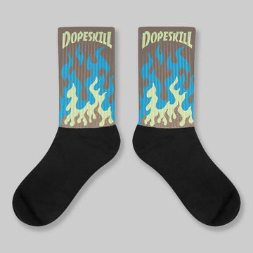 “We Outside” 3s DopeSkill Sublimated Sock FIRE Graphic