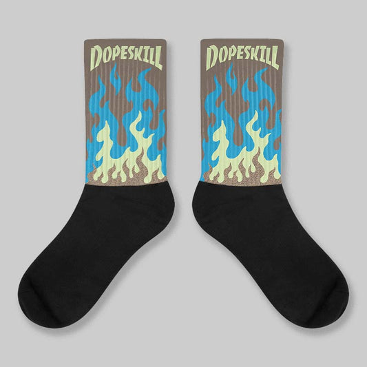 “We Outside” 3s DopeSkill Sublimated Sock FIRE Graphic