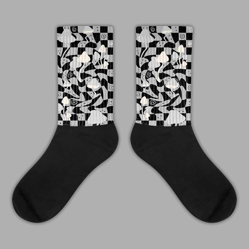 Jordan 3 “Off Noir” DopeSkill Sublimated Socks Mushroom Graphic Streetwear