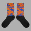 Dunk Low Futura Orange Blaze DopeSkill Sublimated Socks Abstract Tiger Graphic Streetwear