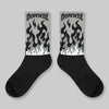 Cool Grey 9s DopeSkill Sublimated Sock FIRE Graphic