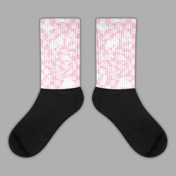 Dunk Low LX Pink Foam DopeSkill Sublimated Socks Mushroom Graphic Streetwear