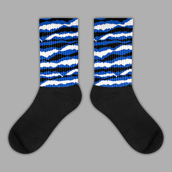 Jordan 14 “Laney” DopeSkill Sublimated Socks Abstract Tiger Graphic Streetwear