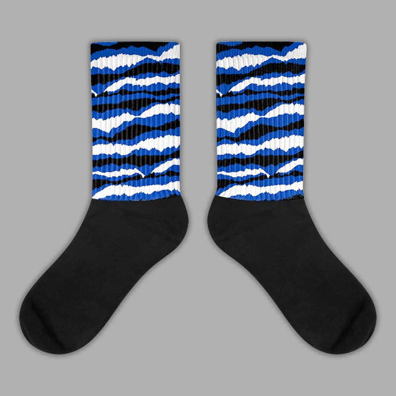 Jordan 14 “Laney” DopeSkill Sublimated Socks Abstract Tiger Graphic Streetwear