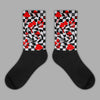 Jordan 2 Retro "Black Cement" DopeSkill Sublimated Socks Mushroom Graphic Streetwear