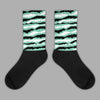 Jordan 3 "Green Glow" DopeSkill Sublimated Socks Abstract Tiger Graphic Streetwear 