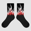 “Black/White” 1s DopeSkill Sublimated Socks FIRE Graphic