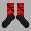 Jordan 1 Retro High OG "Satin Bred" DopeSkill Sublimated Socks Abstract Tiger Graphic Streetwear