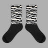 Jordan 3 “Off Noir” DopeSkill Sublimated Socks Abstract Tiger Graphic Streetwear