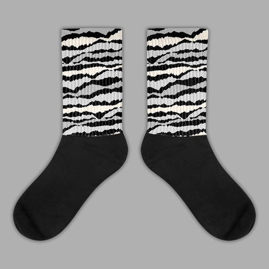 Jordan 3 “Off Noir” DopeSkill Sublimated Socks Abstract Tiger Graphic Streetwear