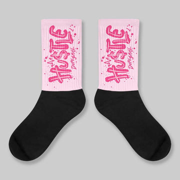 Iced Carmine 4s DopeSkill Sublimated Socks Hustle Graphic