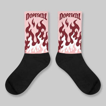 VALENTINE'S Day 3s DopeSkill Sublimated Sock FIRE Graphic