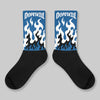 Storm Blue 1s 2025 DopeSkill Sublimated Sock FIRE Graphic