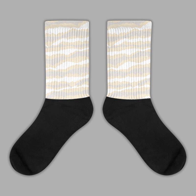 Jordan 5 SE “Sail” DopeSkill Sublimated Socks Abstract Tiger Graphic Streetwear