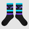 Jordan 6 "Aqua" DopeSkill Sublimated Socks Horizontal Stripes Graphic Streetwear