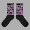 Jordan 2 “Mauve/Off-Noir” DopeSkill Sublimated Socks Abstract Tiger Graphic Streetwear