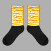 Jordan 6 “Yellow Ochre” DopeSkill Sublimated Socks Abstract Tiger Graphic Streetwear